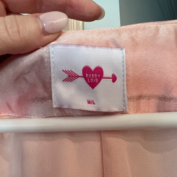 Buddy Love Pink Dip Dyed Caftan Dress SIZE M/L - Picture 4 of 5